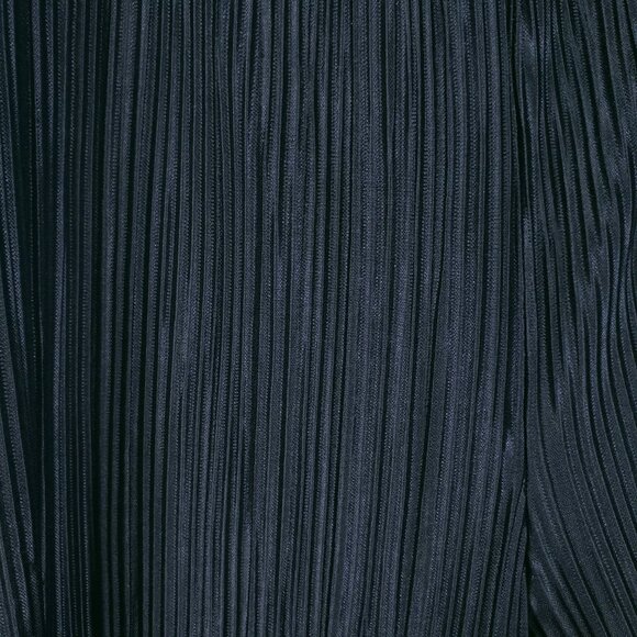 H & M Black Pleated Folds Satin Lightweight Relaxed Wide Leg Pants Size L - Picture 12 of 14